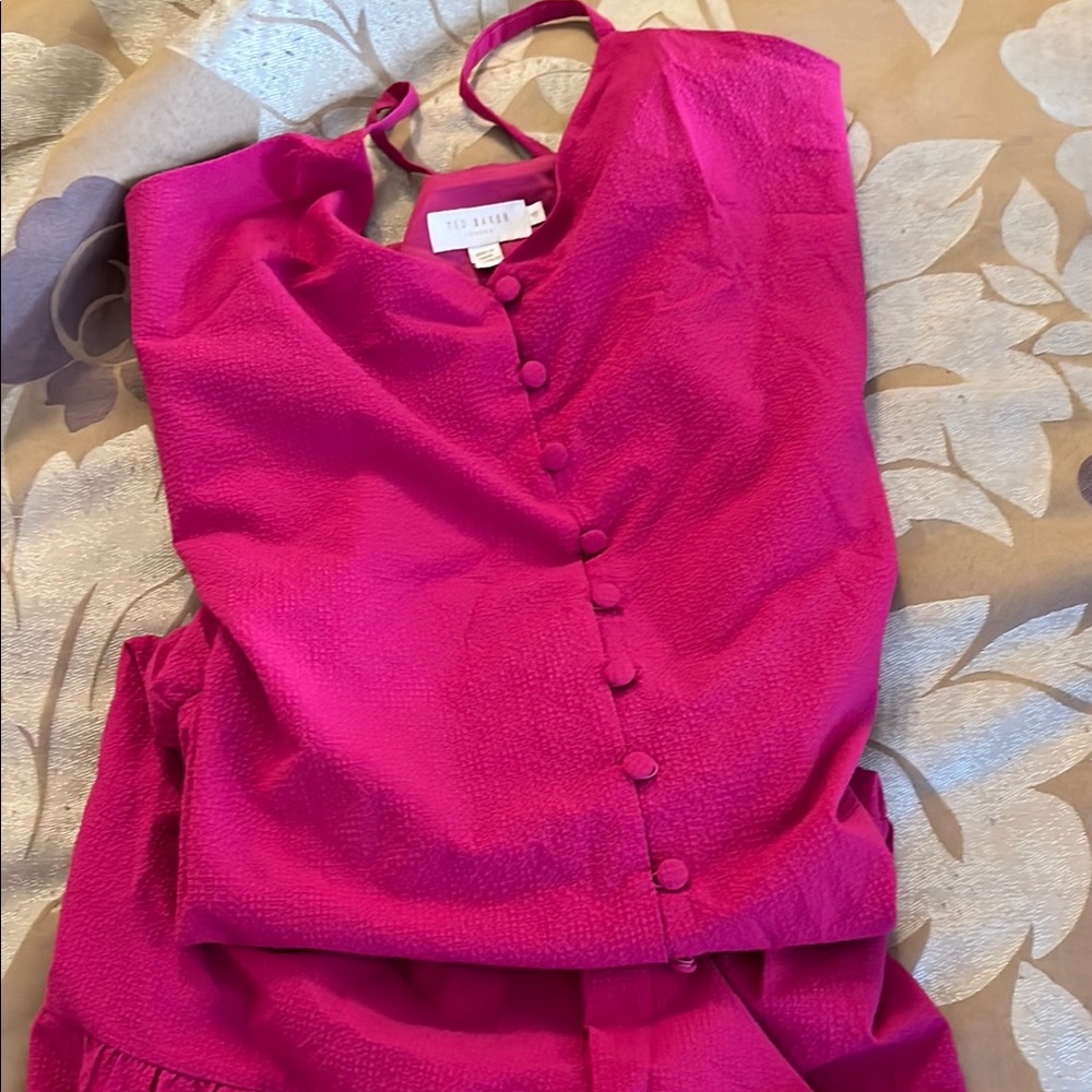 Ted Baker Pink Sleeveless Maxi Dress